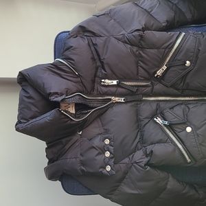 Sam Kids Black Down Jacket with Removable Hood Size 12 (Black)